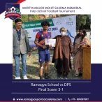 Ramagya School won the Martya Major Mohit Sharma Memorial Inter-School Football Tournament