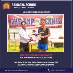 MR. HIMNEESH BANGIA (CLASS IX) WON 2ND PLACE (DOUBLES) & REACHED SEMI-FINAL (SINGLES) AT ALL INDIA TENNIS ASSOCIATION (AITA)