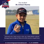 Congratulating Artham Sharma for winning Under-14 ASCL for State League