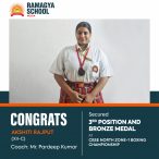 Akshiti Rajput Secures 3rd Position and Clinches a Bronze Medal at CBSE North ZONE-1 Boxing Championship