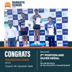 Mouruchee Saikia wins a Silver medal and secures 2nd position at SFA Athletics Championship in 100 meter race!