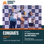 Lakshita secures 2nd Position and clinches Silver medal in 400 meter race at SFA Athletics Championship