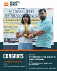 Ramagya Student Sommita Singh Clinches 1st Place at 9th Genius Chess Tournament
