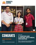 Anvi Pathak secures 1st position and a gold medal At the 2nd Open National Inter District Roller Skating Championship