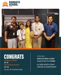 Outstanding Achievement at CBSE NORTH ZONE 01 CRICKET CHAMPIONSHIP