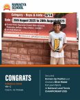 Rabeeb Ali Khan Wins Silver as Runners-Up at National Level Tennis Championship 2025