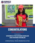 Proud Moment as Ms. Meenakshi Wins Singles and Doubles at ITF MT100